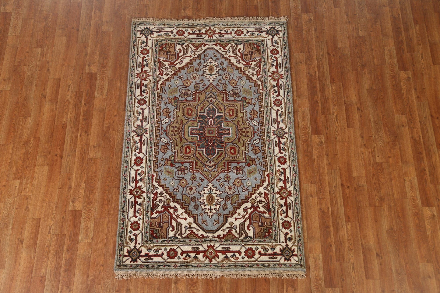 Wool Heriz Serapi Oriental Area Rug 4x6