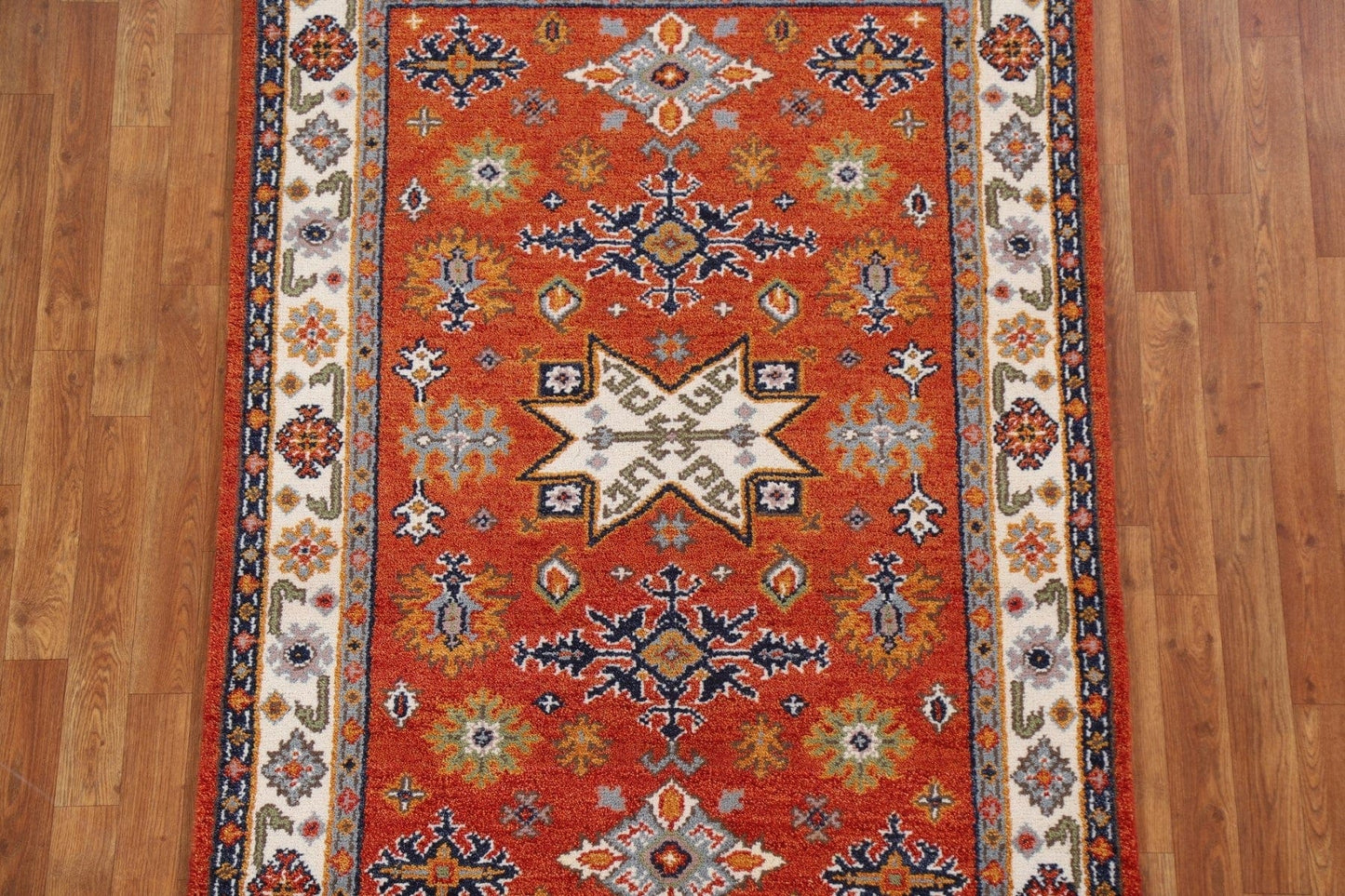 Geometric Kazak Area Rug 4x6