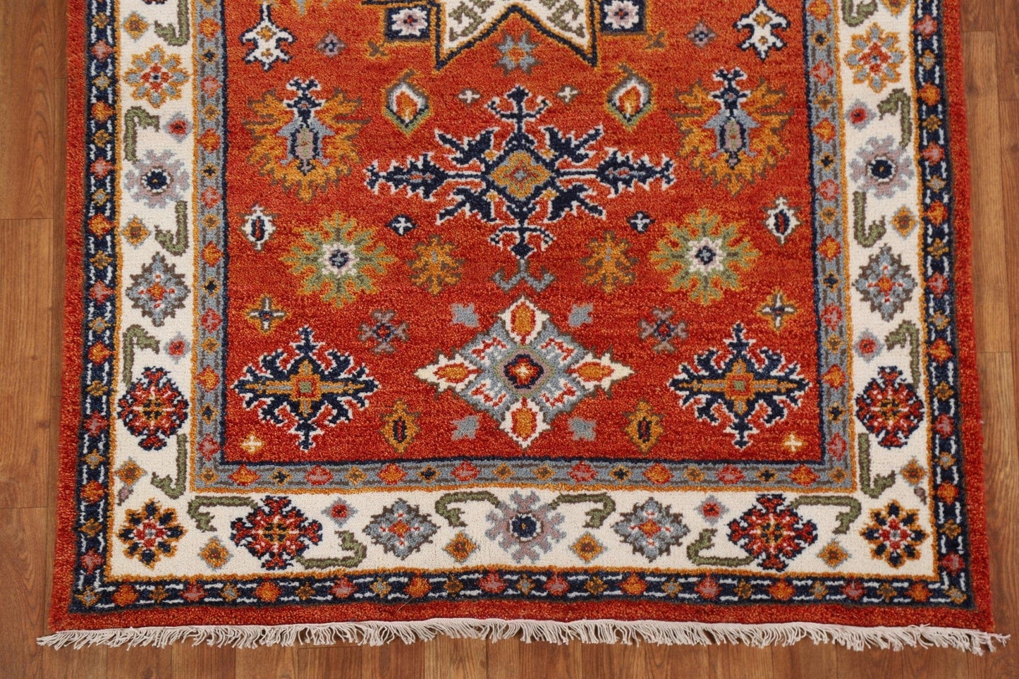 Geometric Kazak Area Rug 4x6