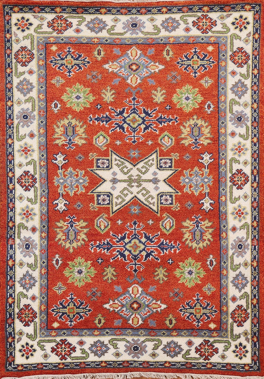 Geometric Kazak Area Rug 4x6