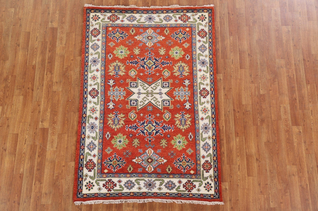 Geometric Kazak Area Rug 4x6