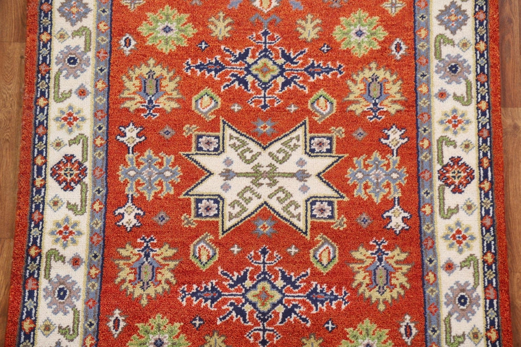 Geometric Kazak Area Rug 4x6