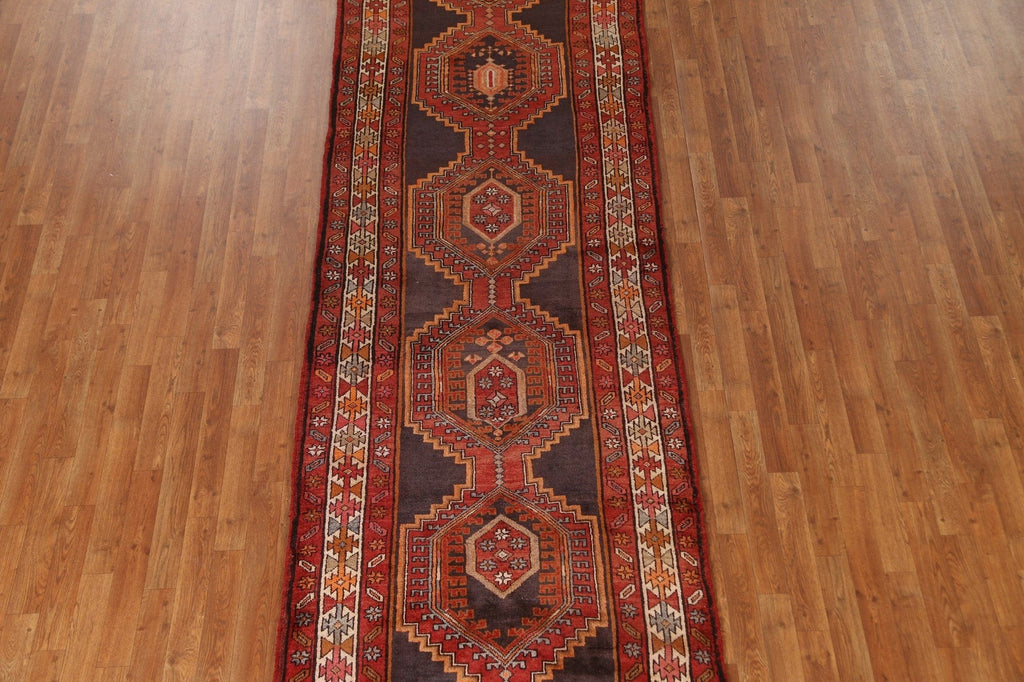 Wool Meshkin Persian Runner Rug 4x12