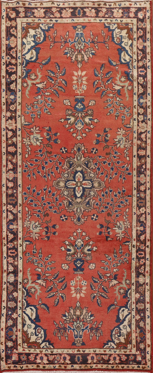 Floral Mahal Persian Runner Rug 4x9