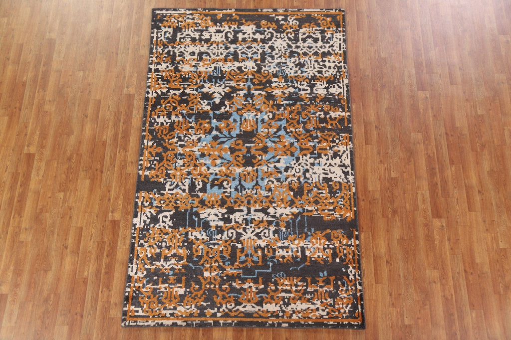 Wool Moroccan Area Rug 5x8