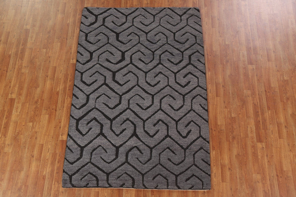 Trellis Moroccan Wool Area Rug 5x8