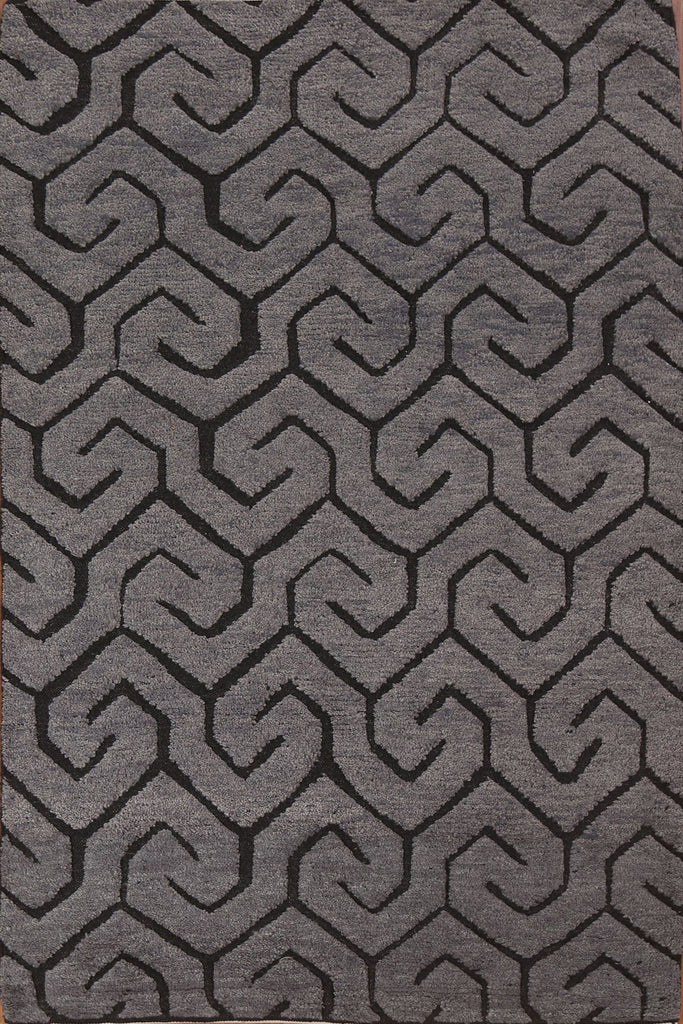 Trellis Moroccan Wool Area Rug 5x8