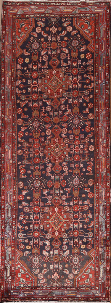 Wool Zanjan Persian Runner Rug 4x10