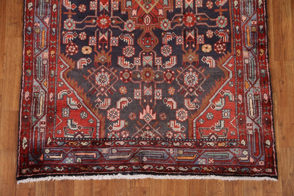 Wool Zanjan Persian Runner Rug 4x10