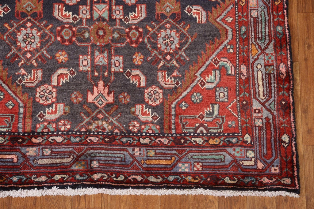 Wool Zanjan Persian Runner Rug 4x10