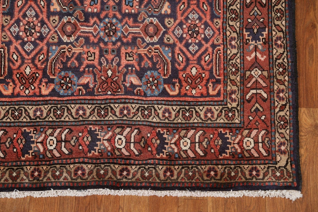 All-Over Wool Malayer Persian Runner Rug 4x10