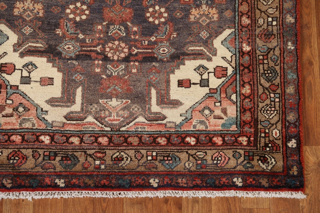 Vintage Hamedan Persian Runner Rug 4x10