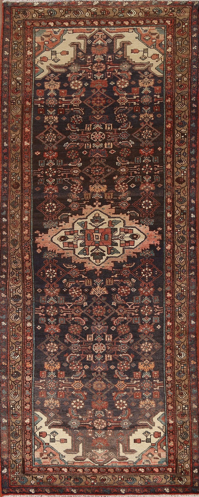 Vintage Hamedan Persian Runner Rug 4x10