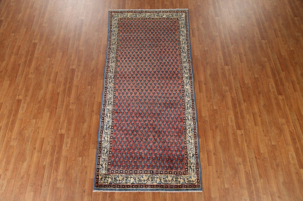 Boteh Botemir Persian Vintage Rug 4x10