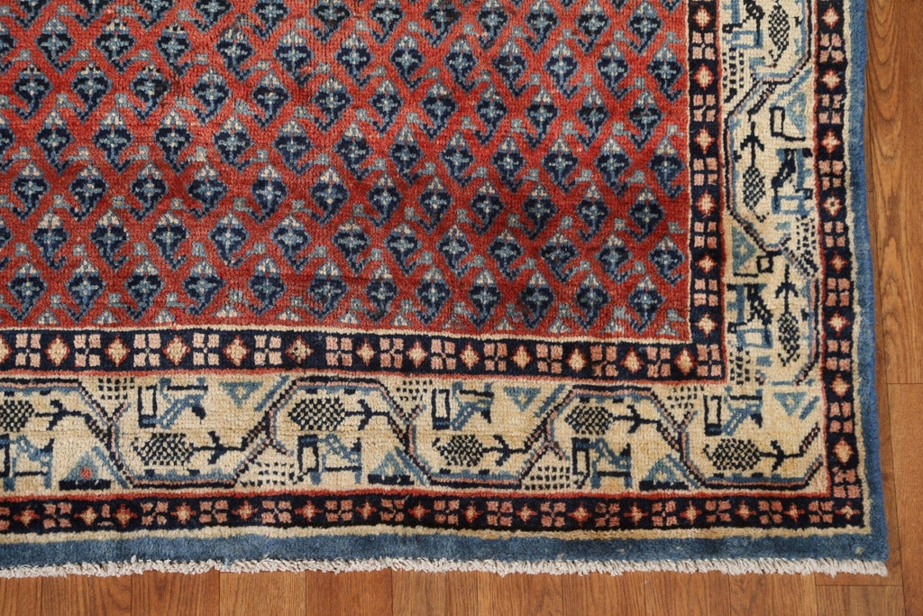 Boteh Botemir Persian Vintage Rug 4x10