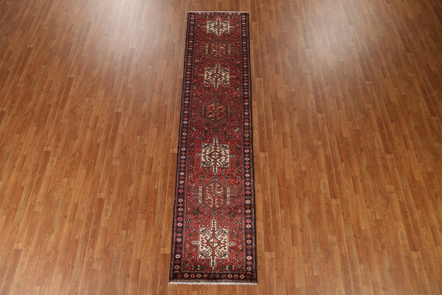 Tribal Gharajeh Persian Runner Rug 3x11