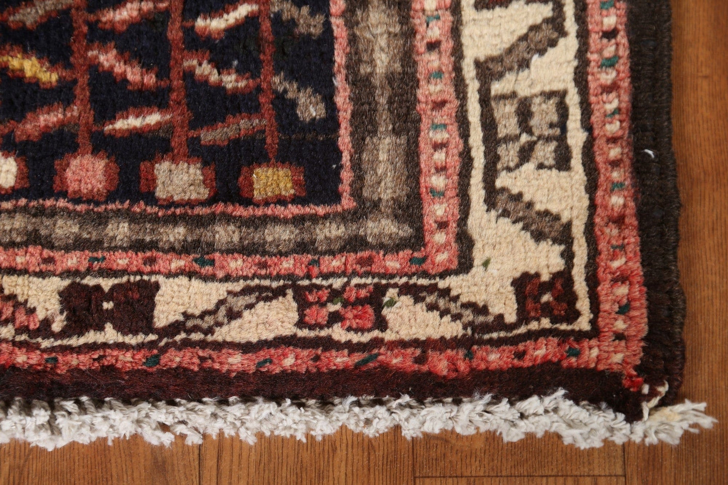 Vegetable Dye Gharajeh Persian Runner Rug 2x11