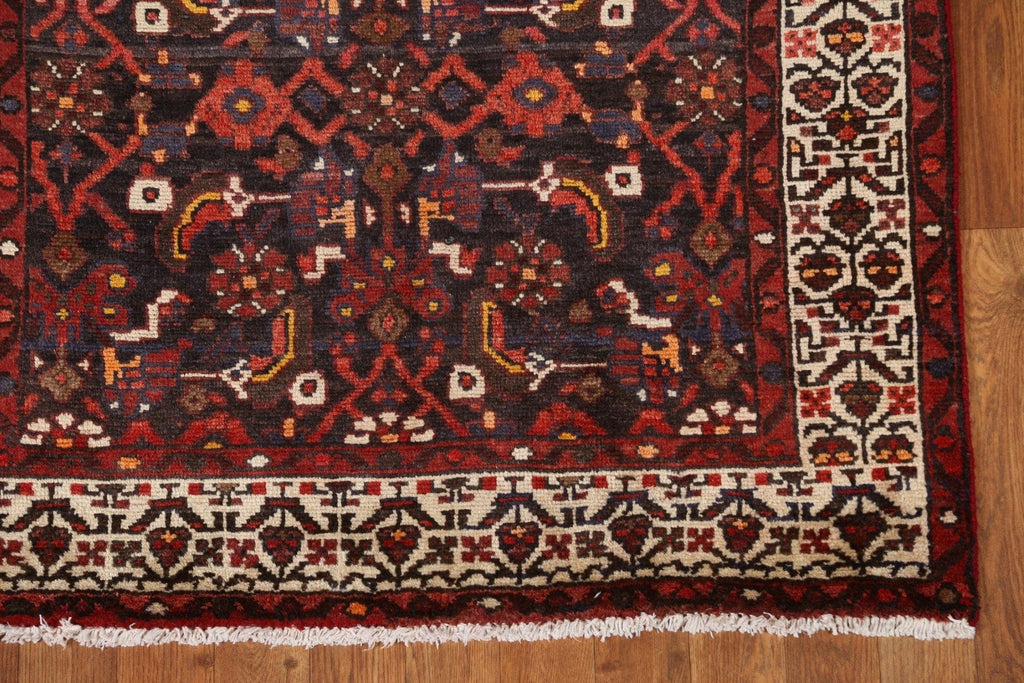 Vintage Hamedan Persian Runner Rug 3x10