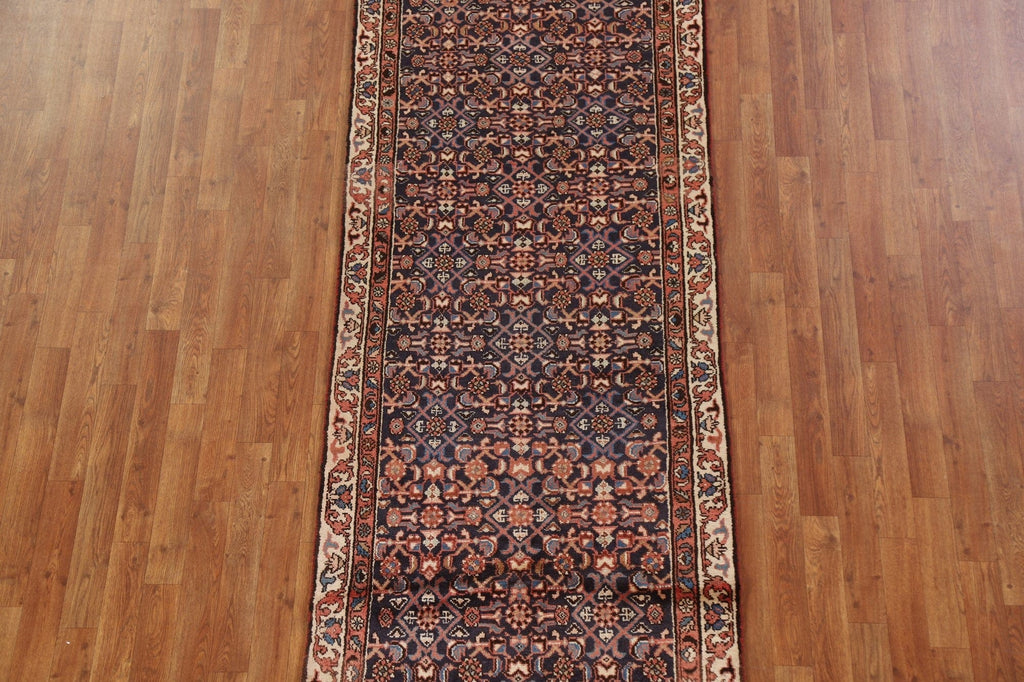 All-Over Hamedan Persian Runner Rug 3x10