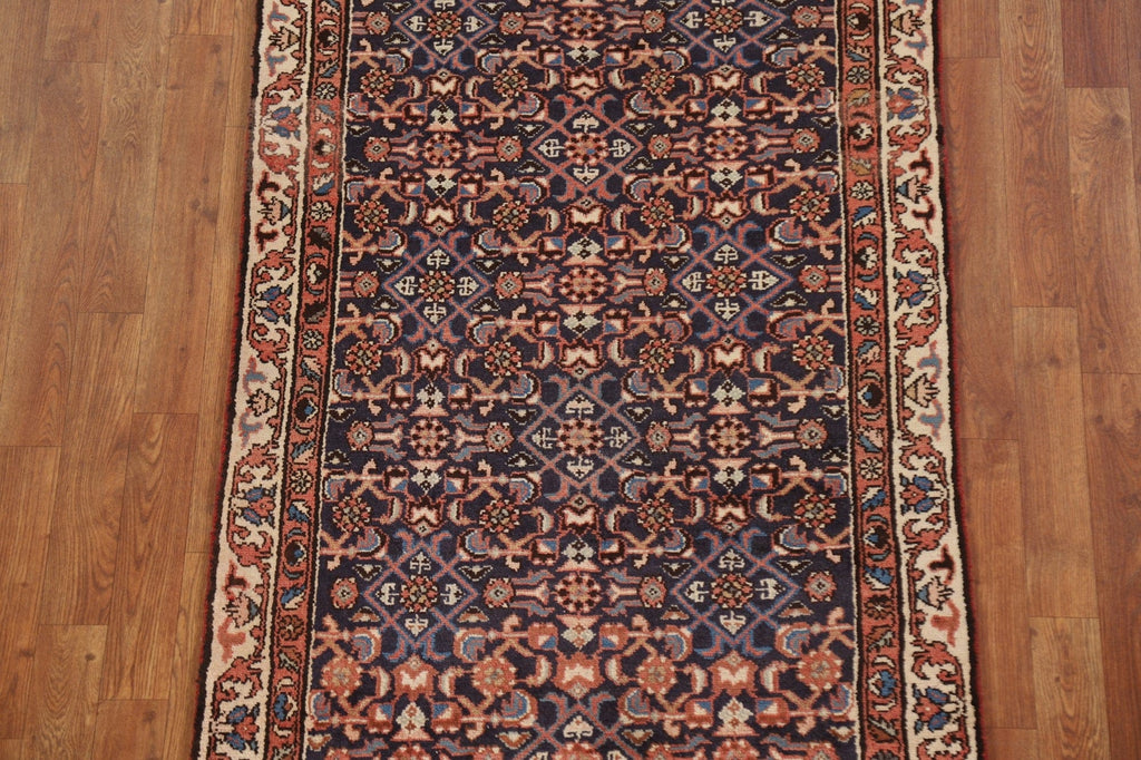 All-Over Hamedan Persian Runner Rug 3x10