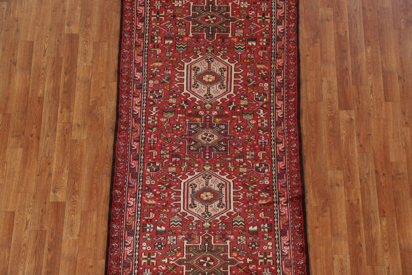 Tribal Gharajeh Persian Runner Rug 3x7