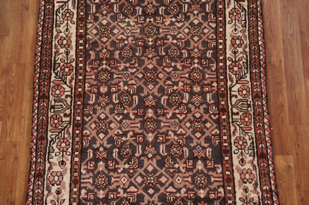 Geometric Hamedan Persian Runner Rug 4x10