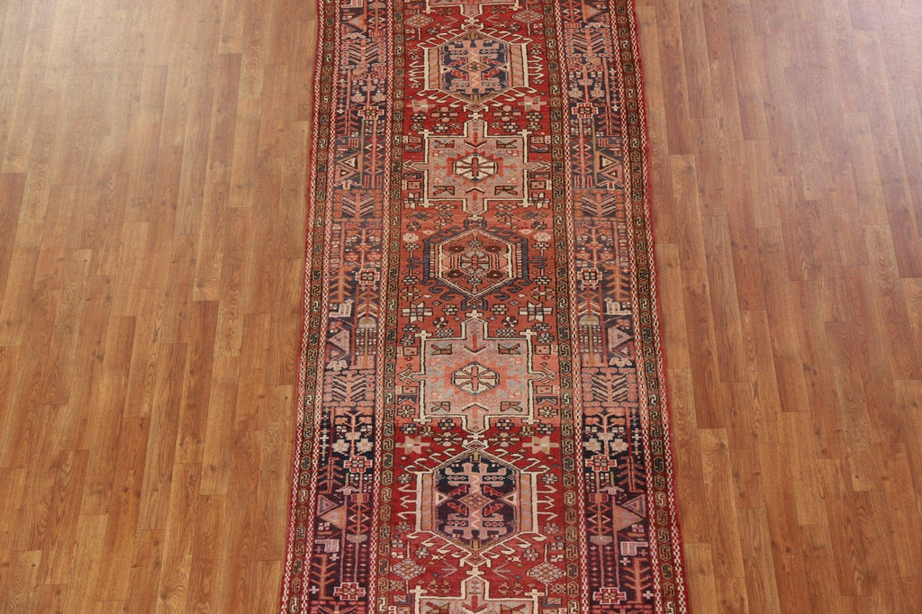 Tribal Gharajeh Persian Runner Rug 4x11