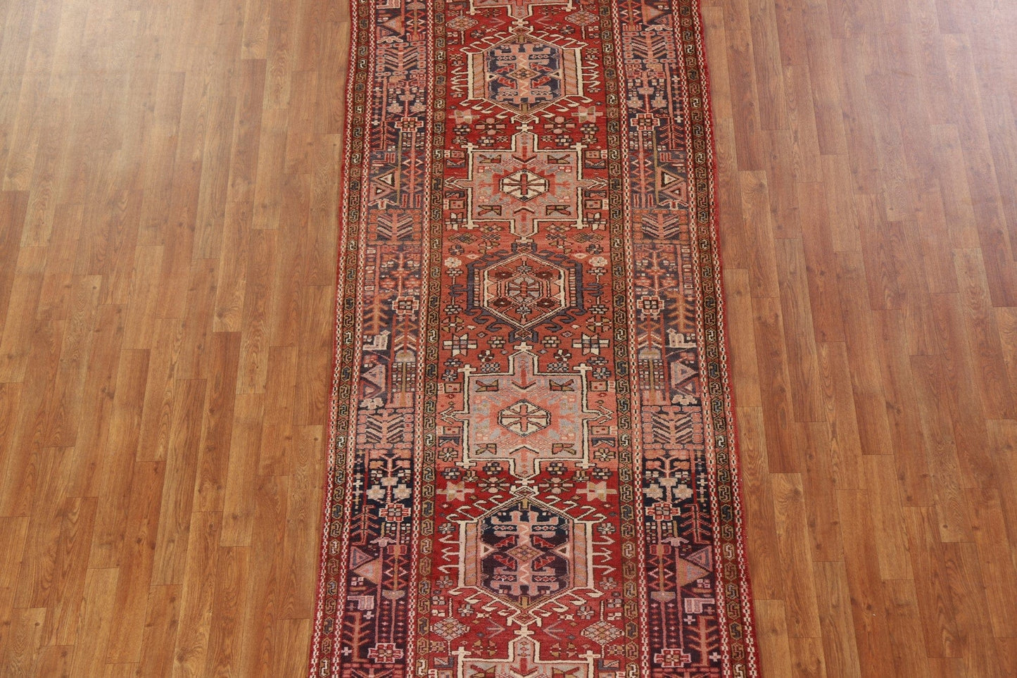 Tribal Gharajeh Persian Runner Rug 4x11