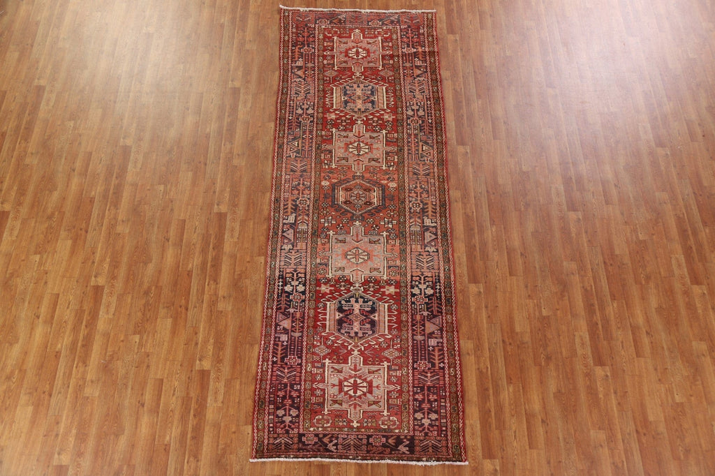 Tribal Gharajeh Persian Runner Rug 4x11