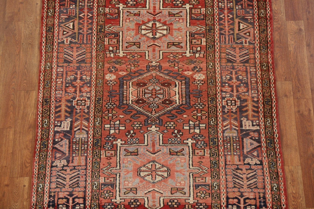 Tribal Gharajeh Persian Runner Rug 4x11