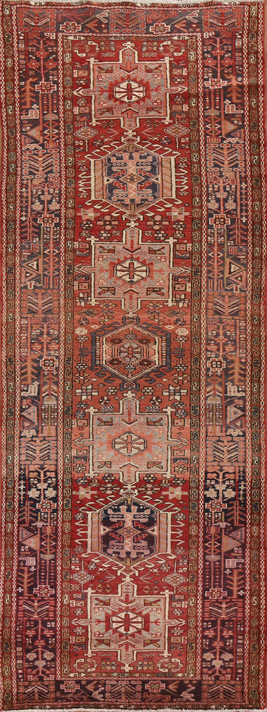 Tribal Gharajeh Persian Runner Rug 4x11