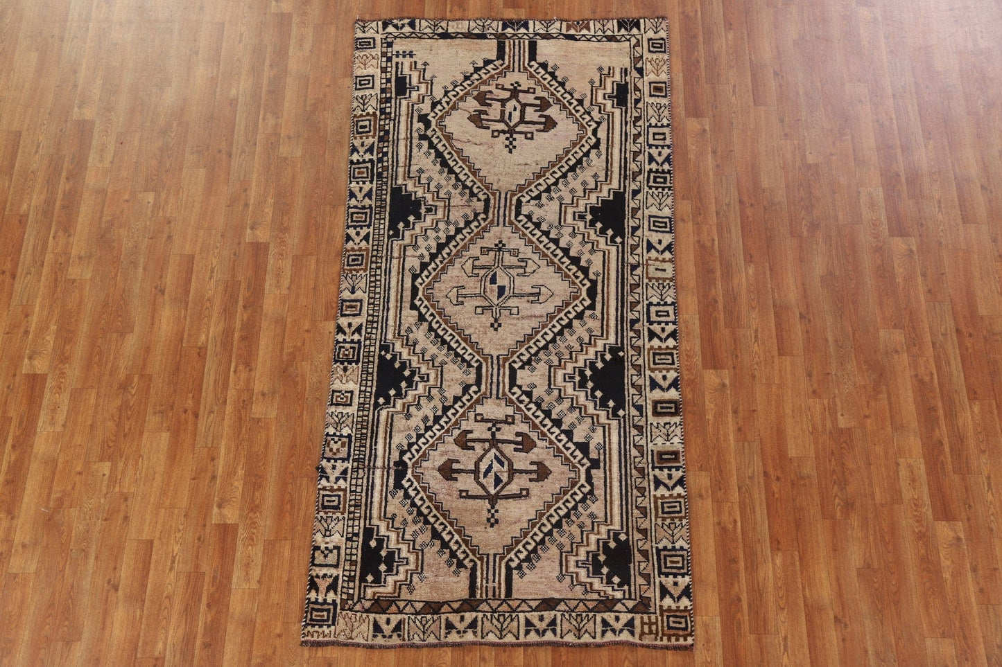 Antique Qashqai Persian Area Rug 4x8