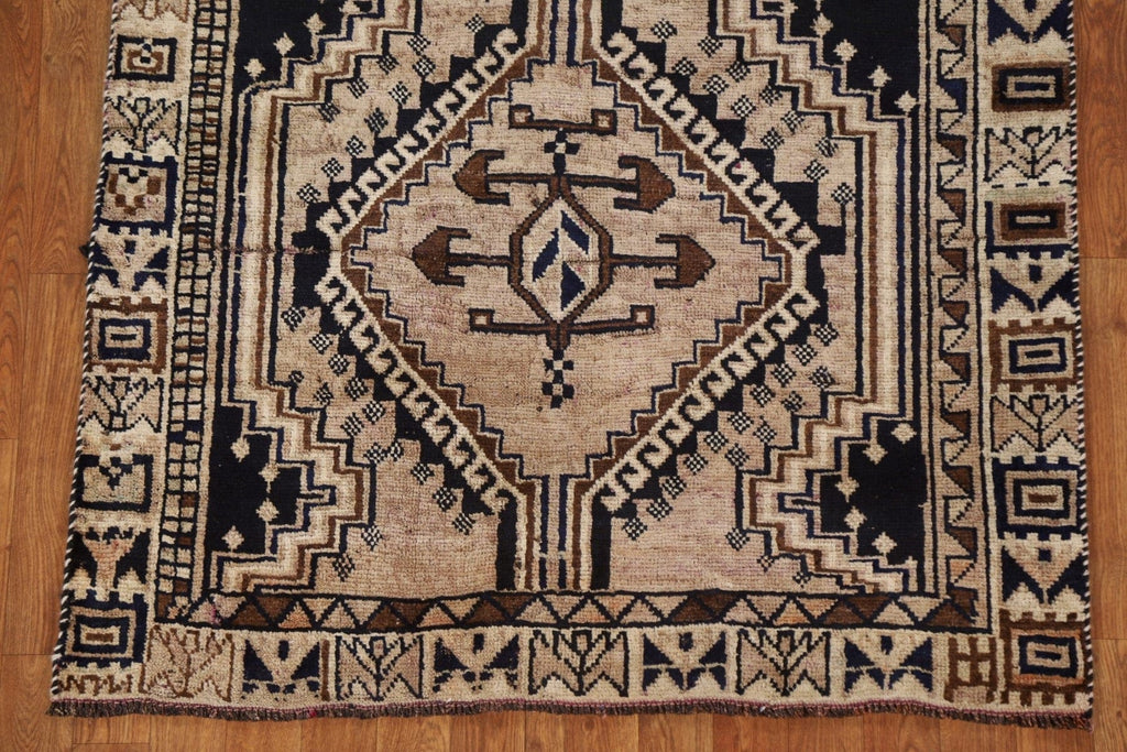 Antique Qashqai Persian Area Rug 4x8