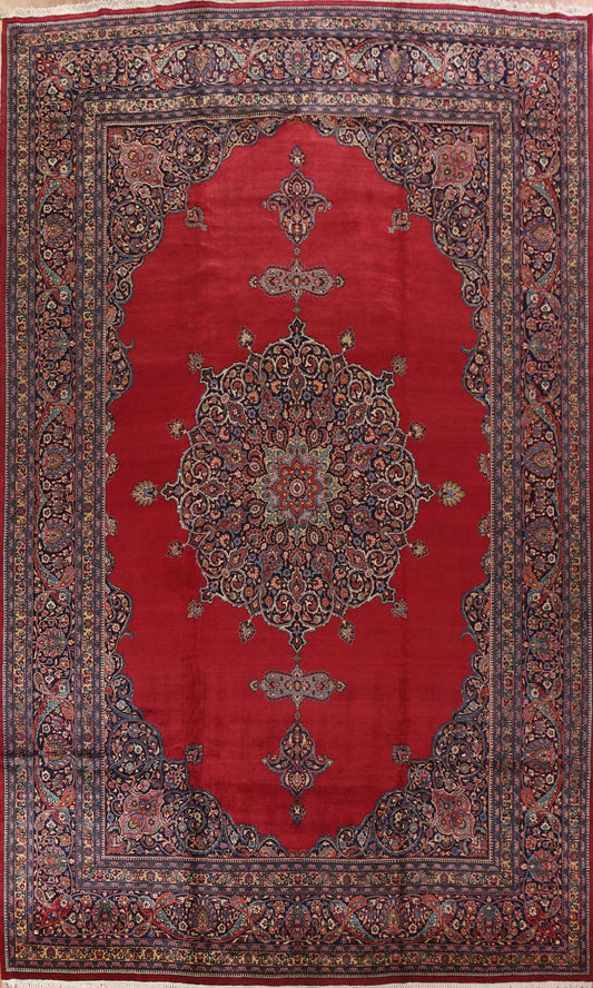 Antique Vegetable Dye Mahal Persian Large Rug 12x18
