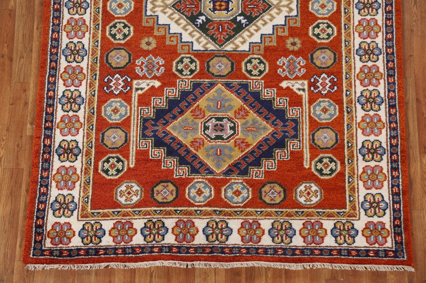 Geometric Kazak Area Rug 5x8