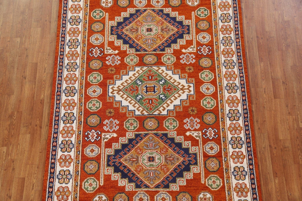 Orange Kazak Area Rug 5x8