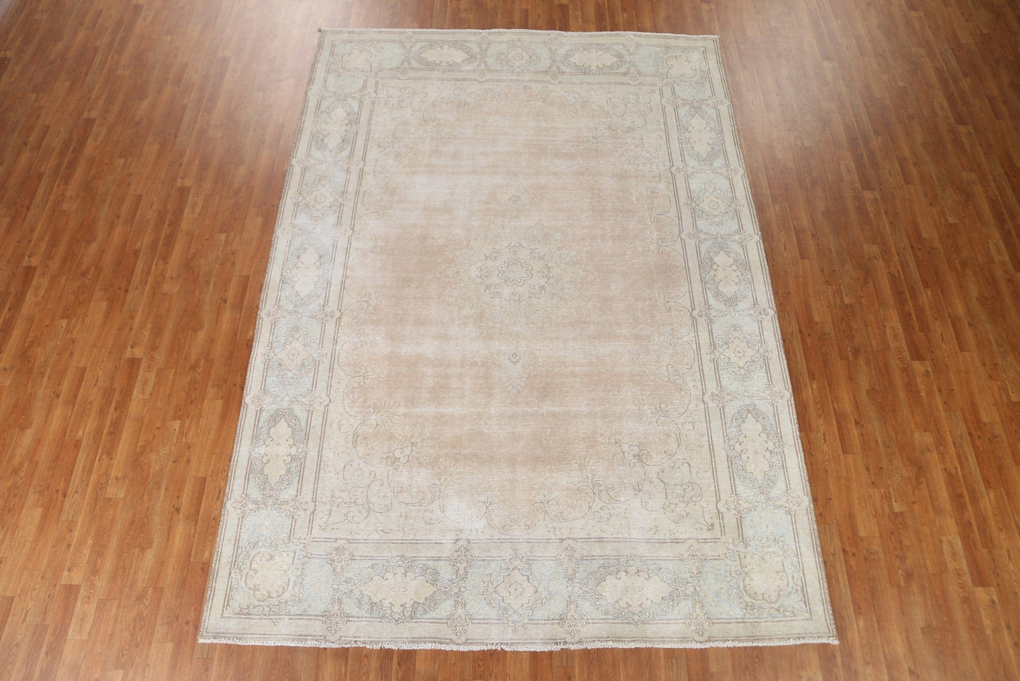 Distressed Kerman Persian Area Rug 8x12