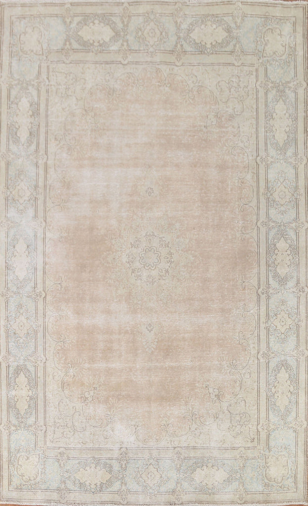 Distressed Kerman Persian Area Rug 8x12