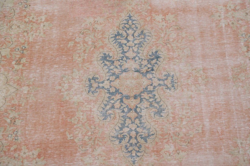 Distressed Kerman Persian Area Rug 10x13