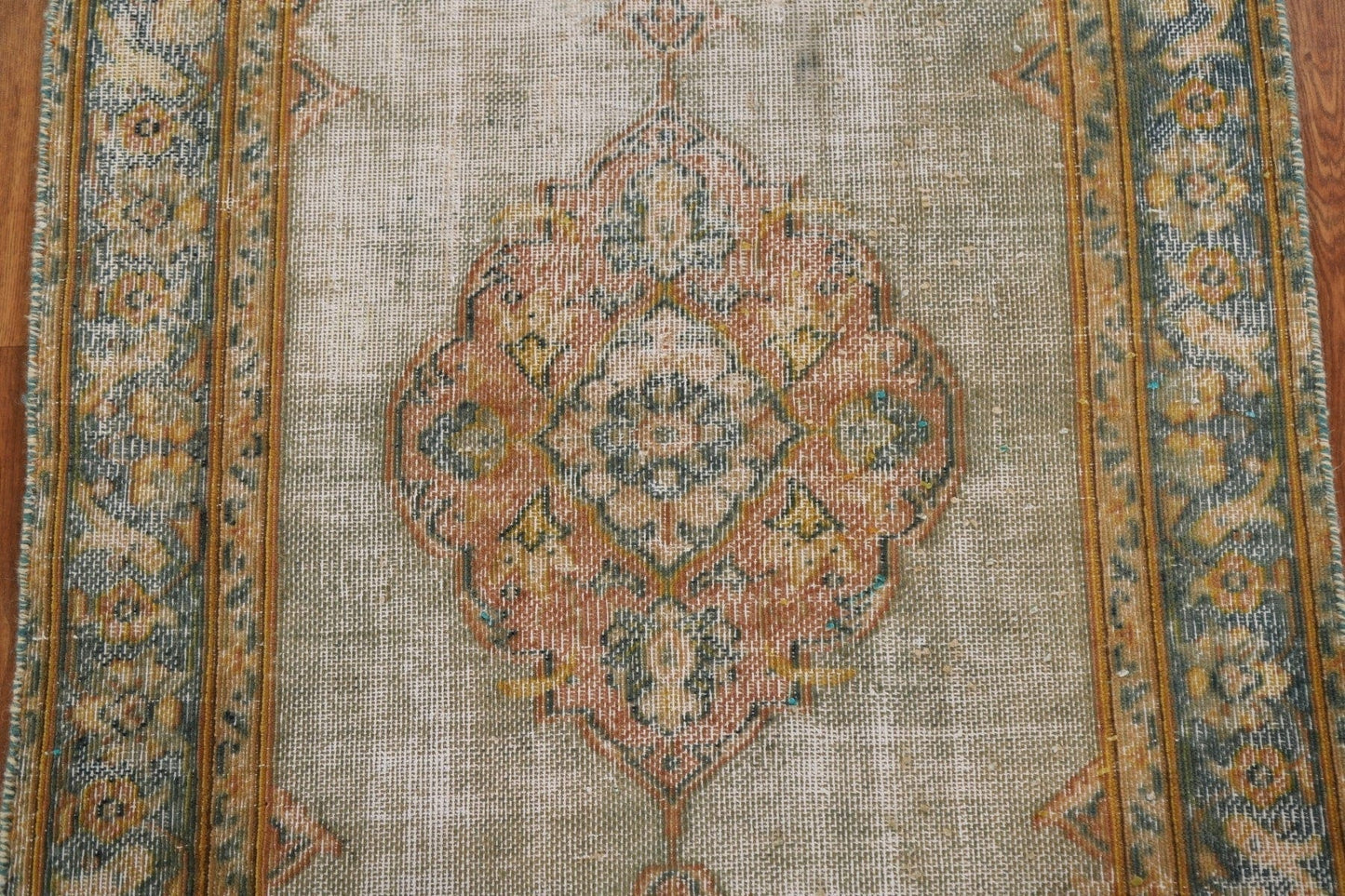 Antique Distressed Tabriz Persian Rug 3x5