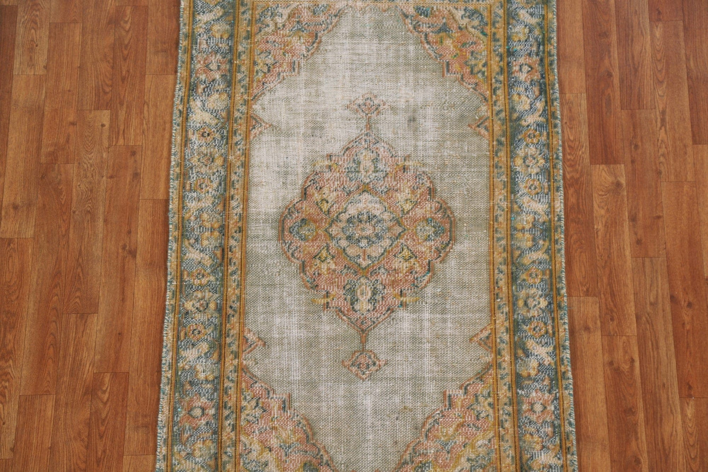 Antique Distressed Tabriz Persian Rug 3x5