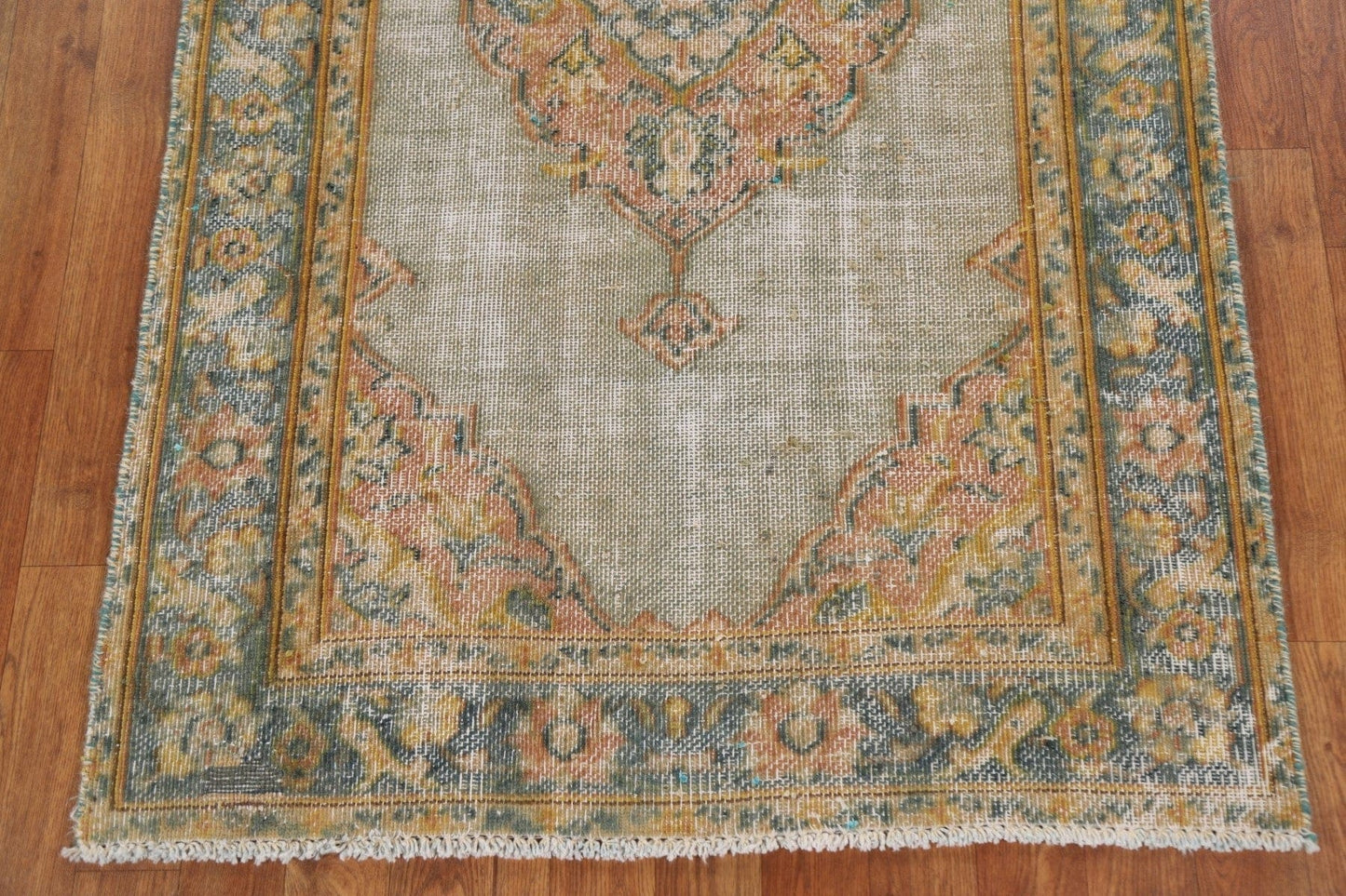 Antique Distressed Tabriz Persian Rug 3x5