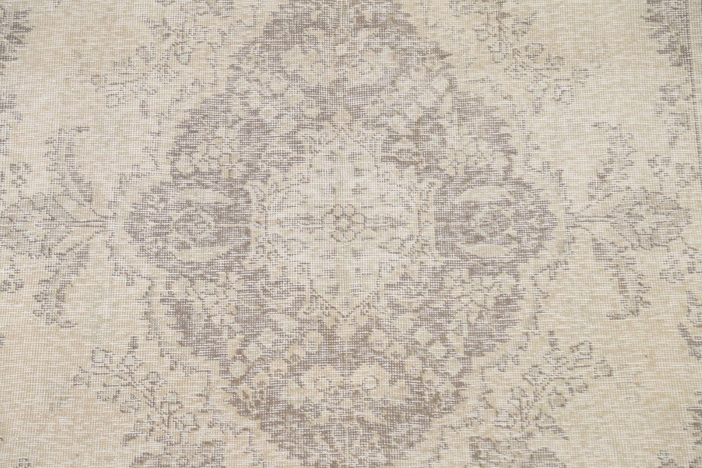 Distressed Muted Tabriz Persian Area Rug 6x9