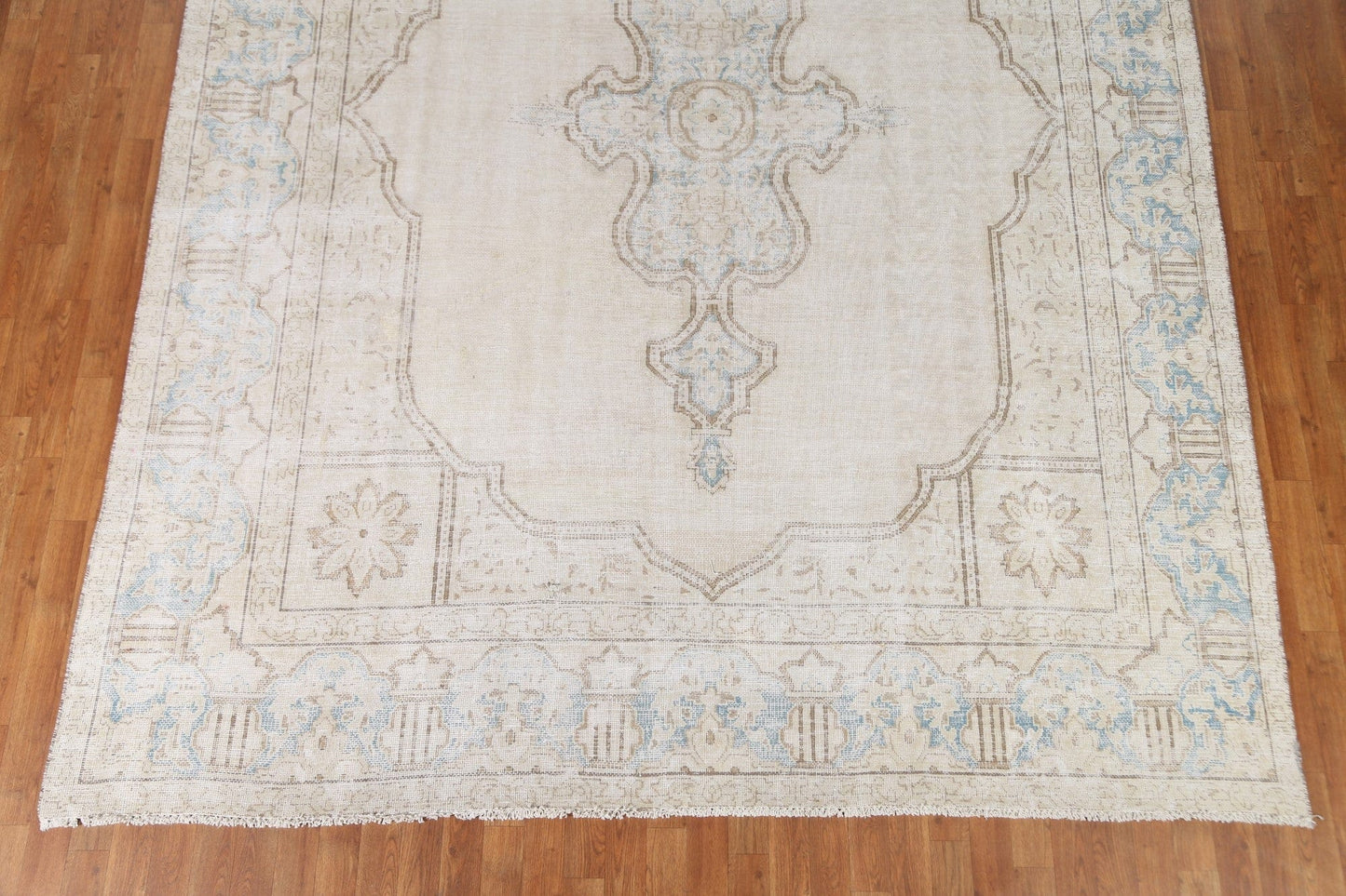 Distressed Kerman Persian Area Rug 9x11