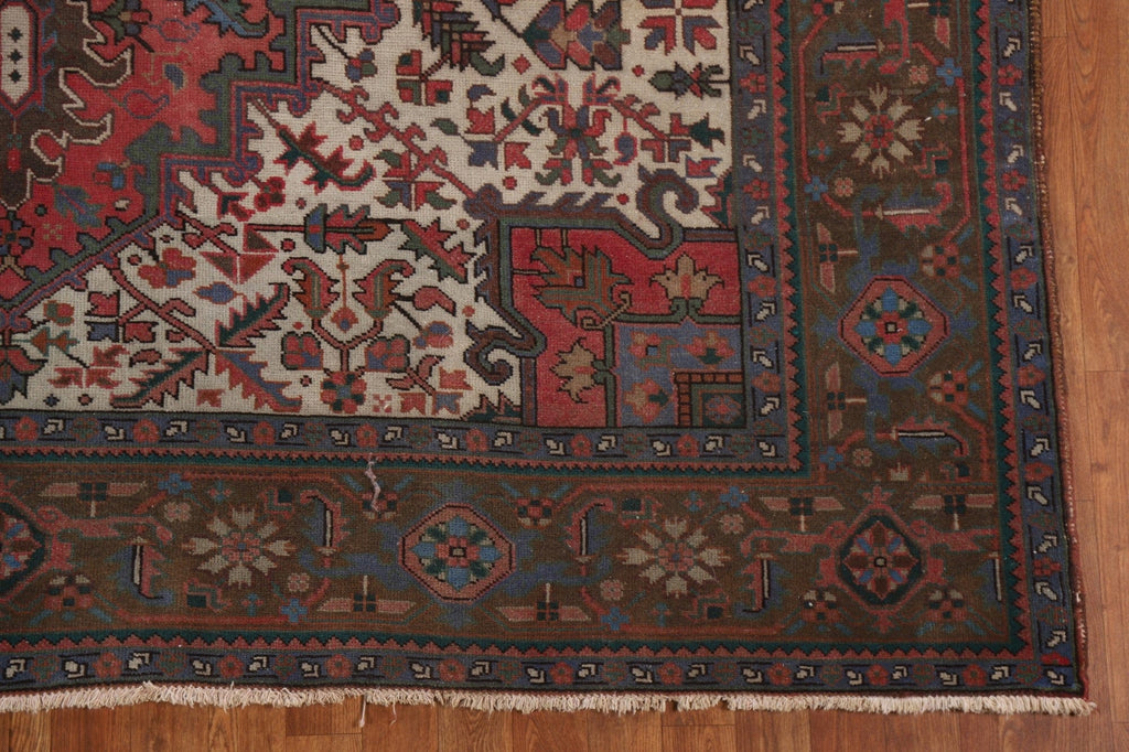 Vintage Wool Heriz Persian Area Rug 8x11