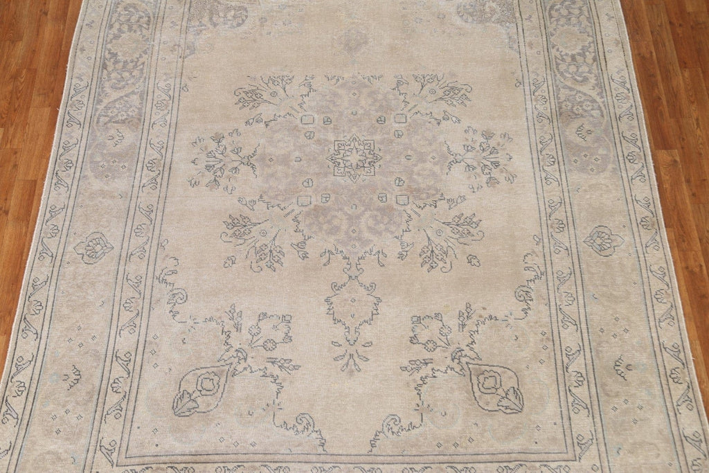 Distressed Tabriz Persian Area Rug 8x11