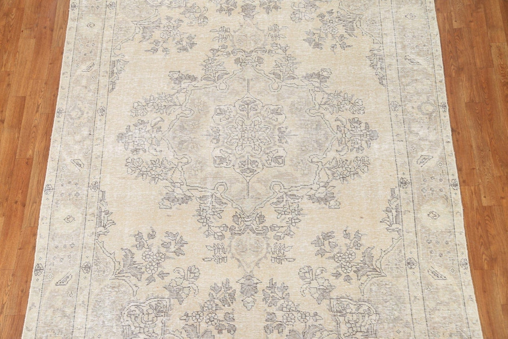 Distressed Tabriz Persian Area Rug 6x9