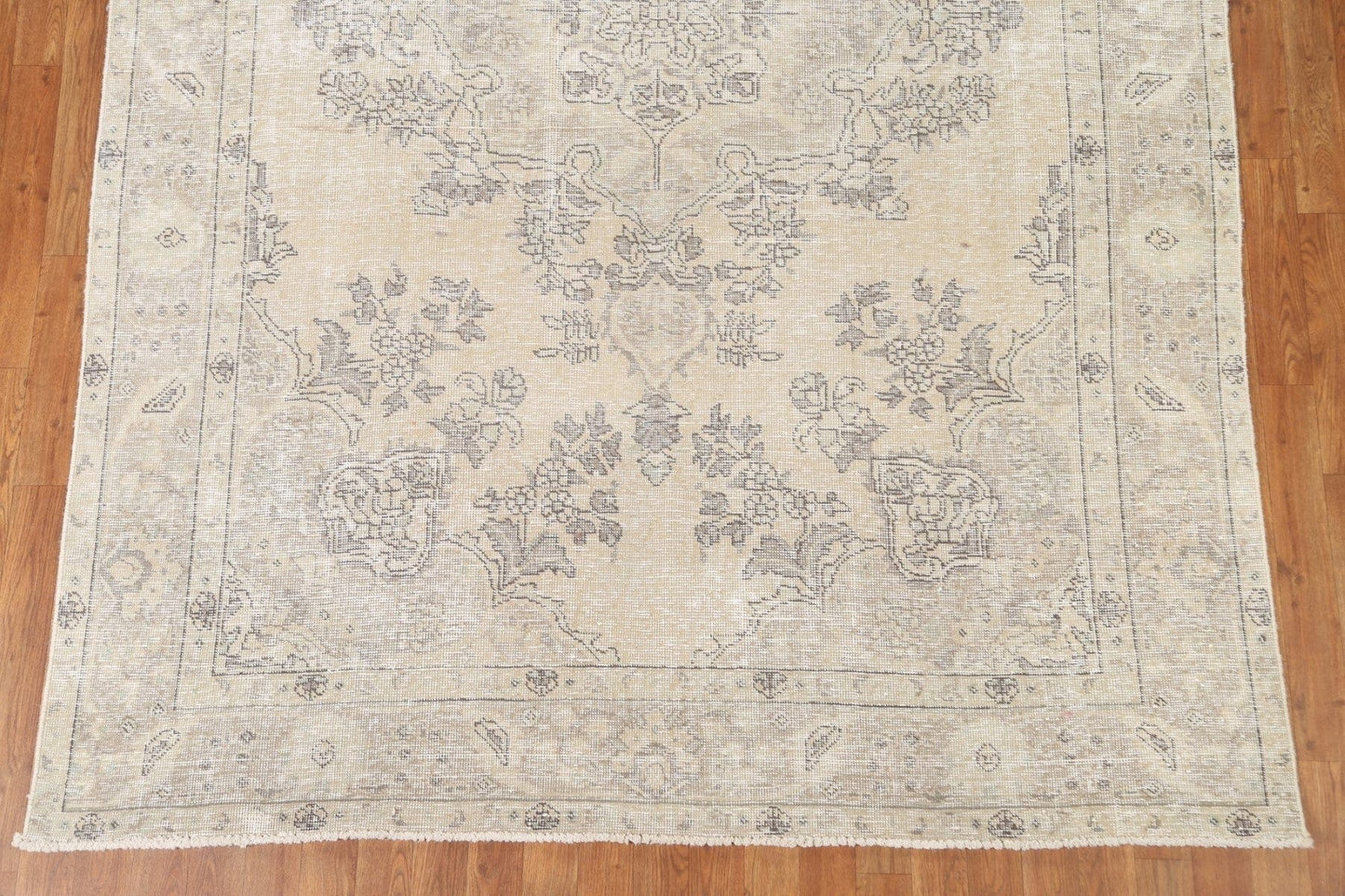 Distressed Tabriz Persian Area Rug 6x9