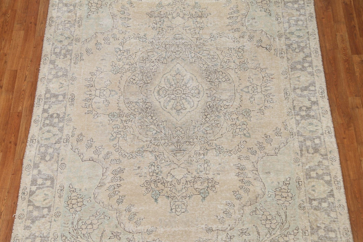 Distressed Tabriz Persian Area Rug 7x10