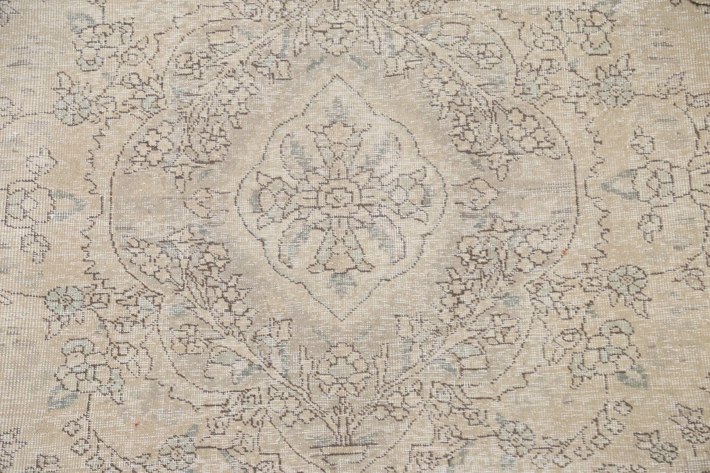 Distressed Tabriz Persian Area Rug 7x10